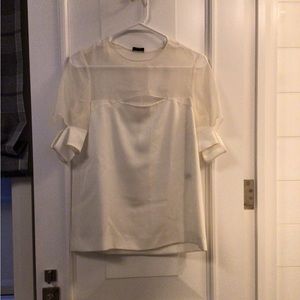 Joseph Brand White Top with Cutouts